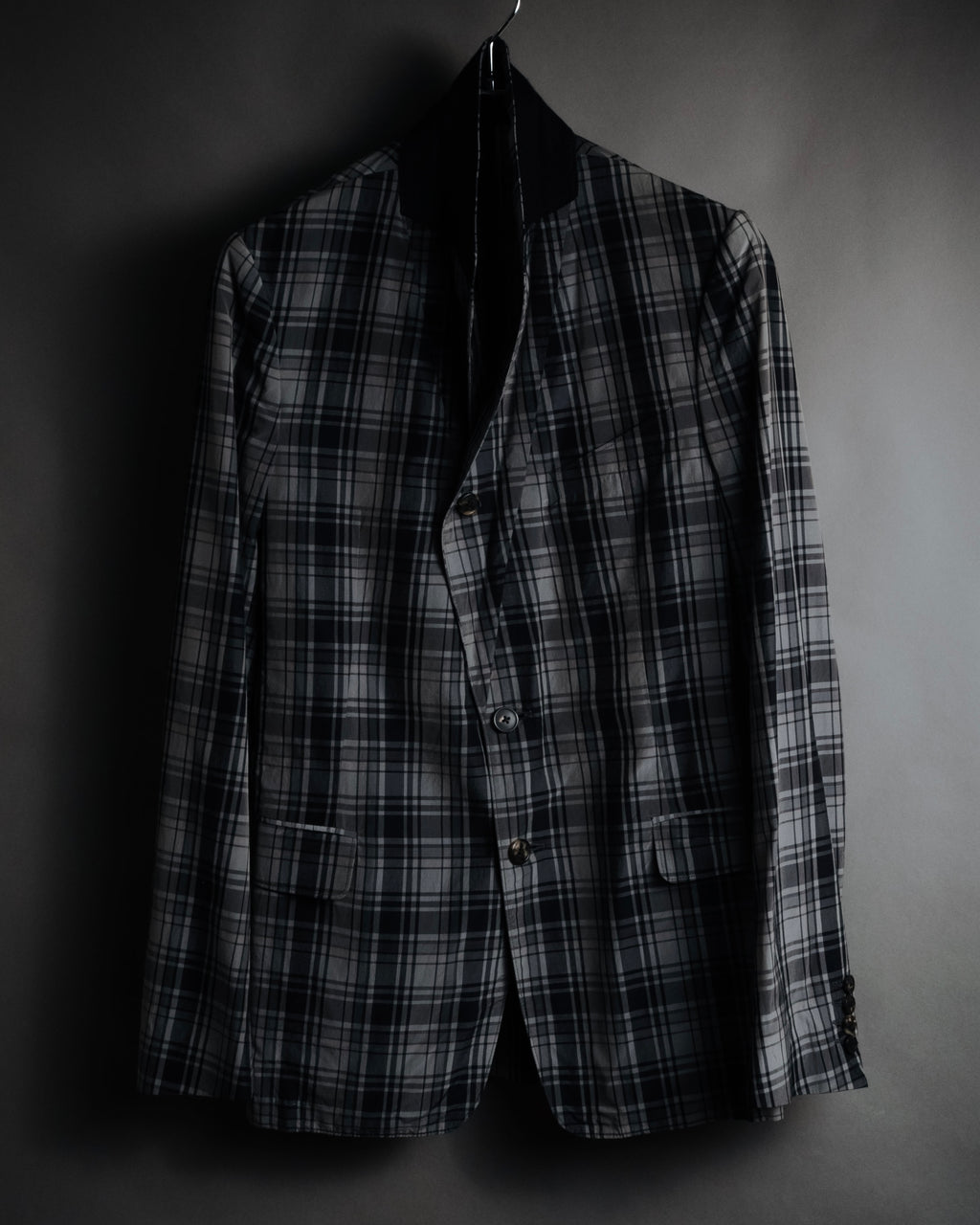 "DRIES VAN NOTEN" 2012-2018 lightweight madras check tailored jacket