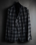 "DRIES VAN NOTEN" 2012-2018 lightweight madras check tailored jacket