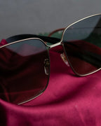 "GUCCI" Gold frame square frame sunglasses