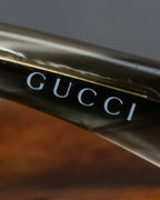 "GUCCI" Teardrop frame smoking lens sunglasses