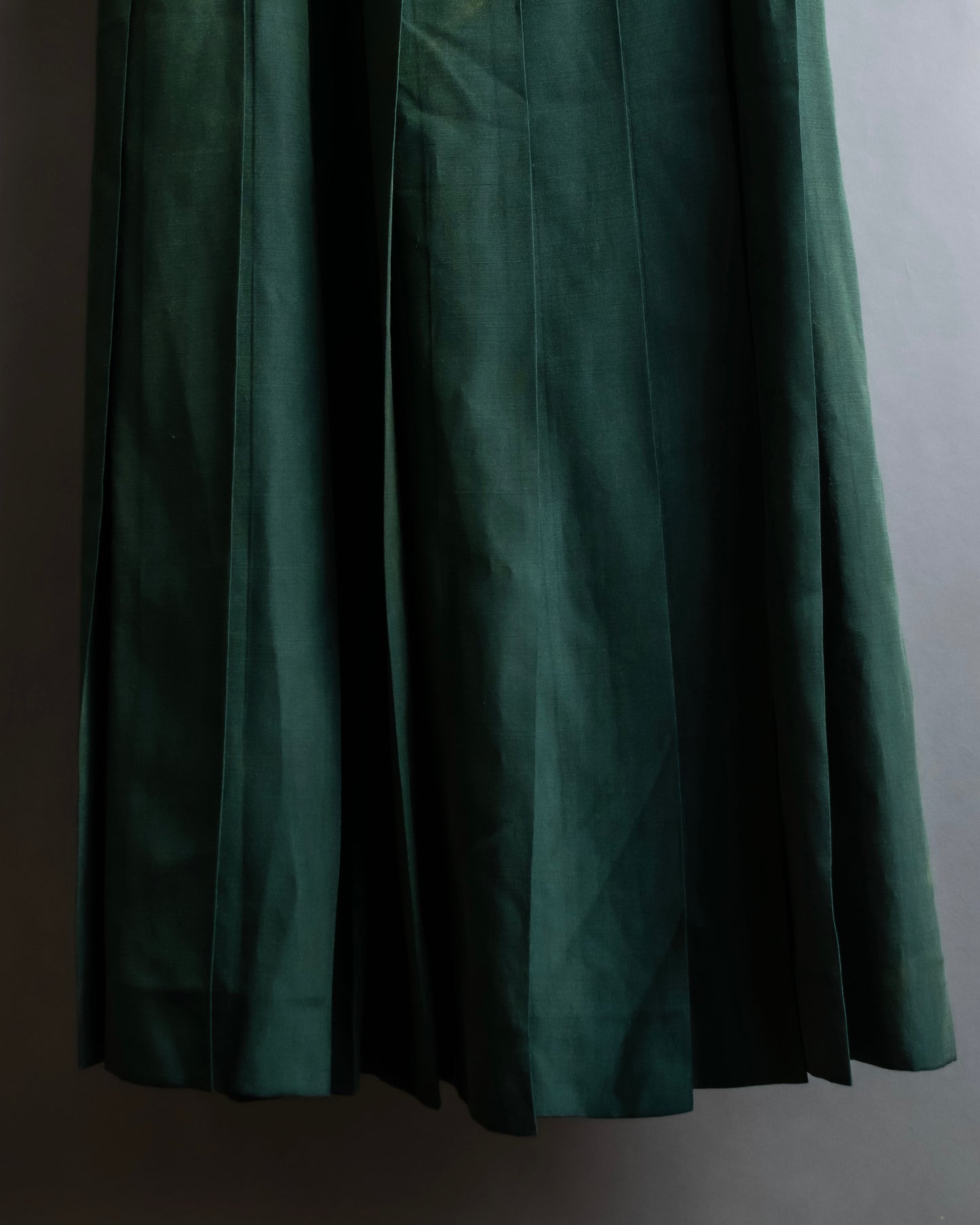 "PRADA" 100% silk pleated flared maxi skirt