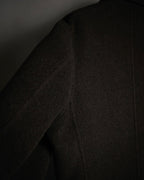 –SPECIAL– “HERMES” 90’s-00’s Concealed placket wool zip coat