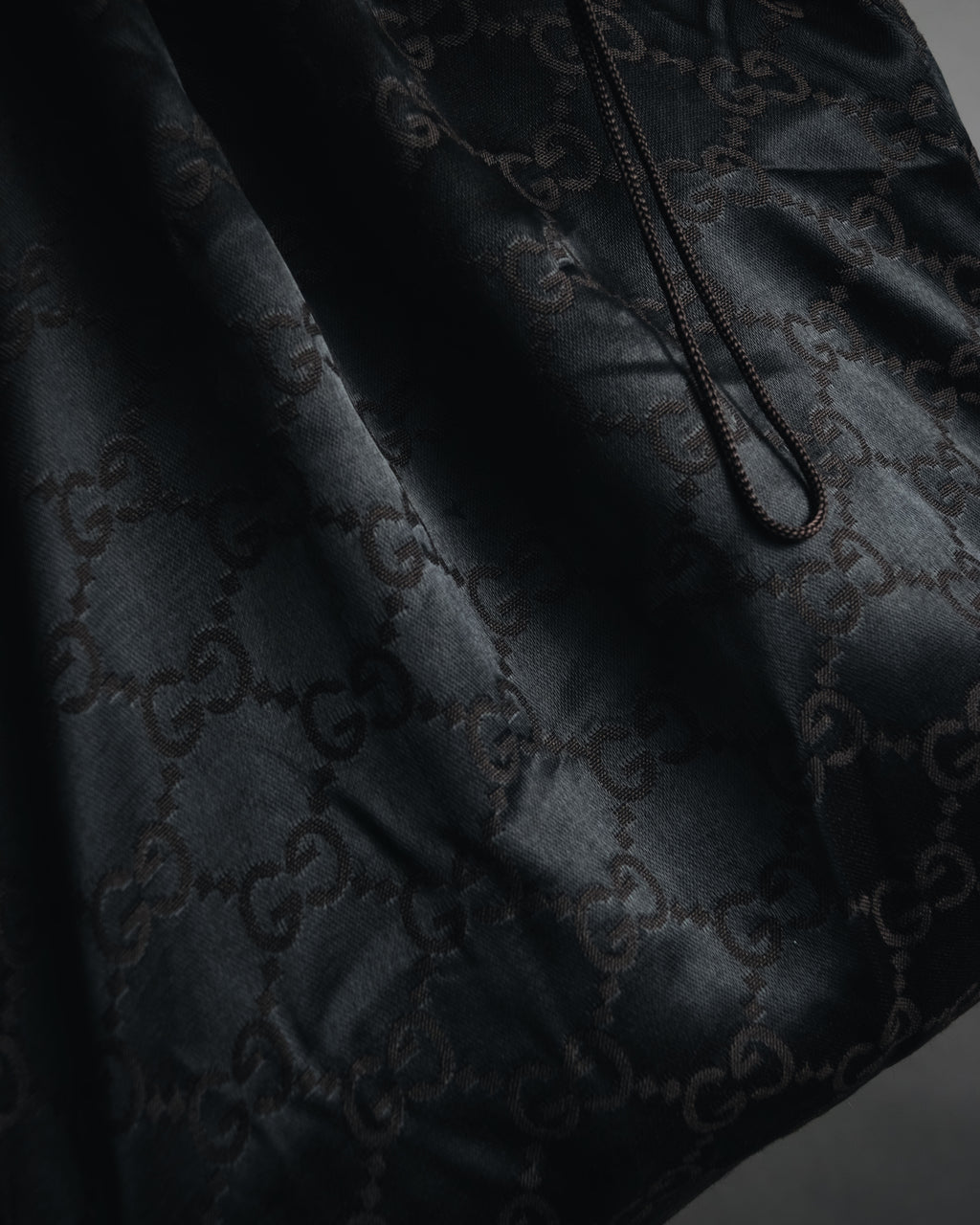 "GUCCI" 90’s-00’s suede piston-closure shoulder bag