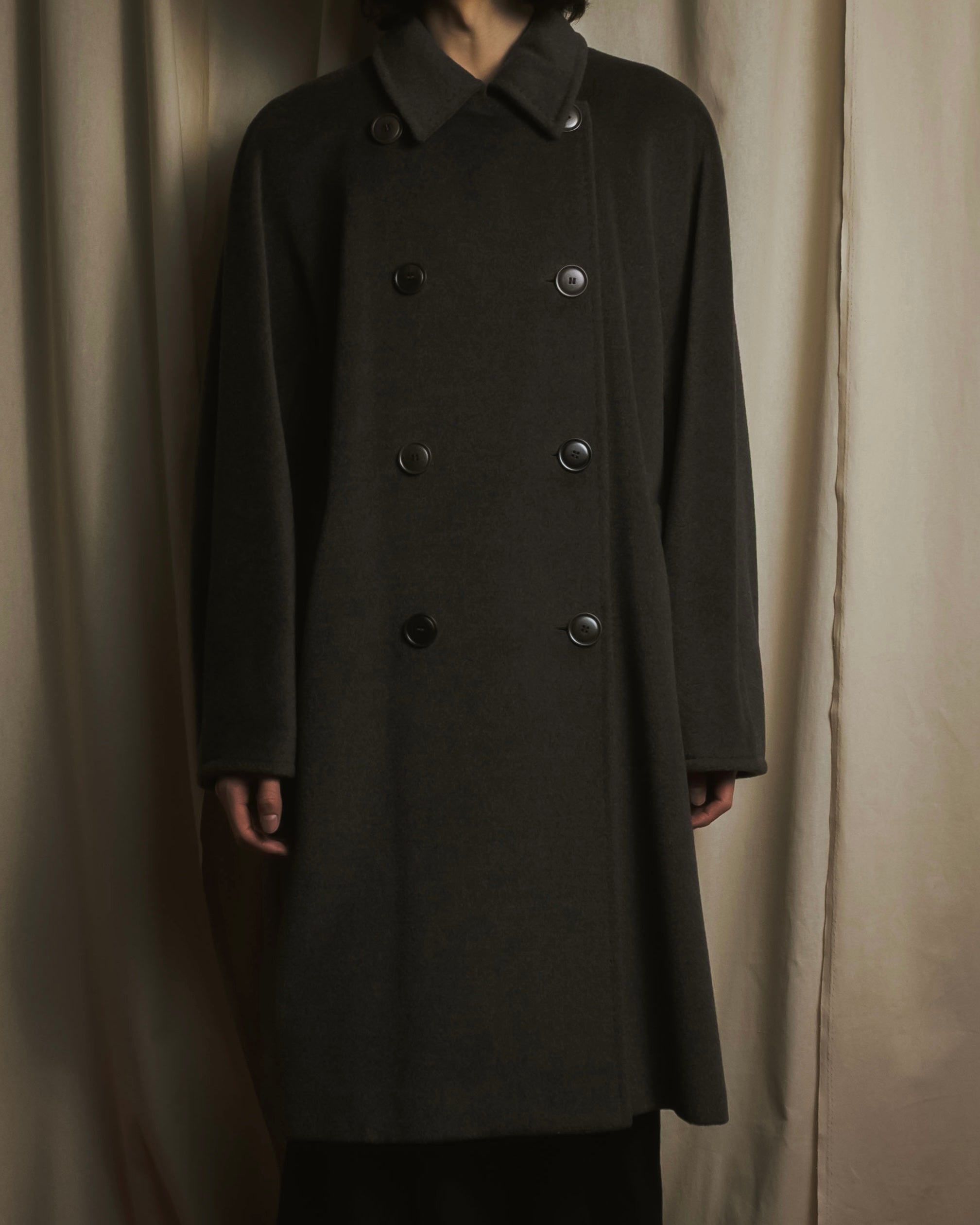 "MARINA RINALDI" Double-breasted minimal over coat