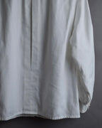 "Christian Dior" Diamond pattern woven metal button shirt