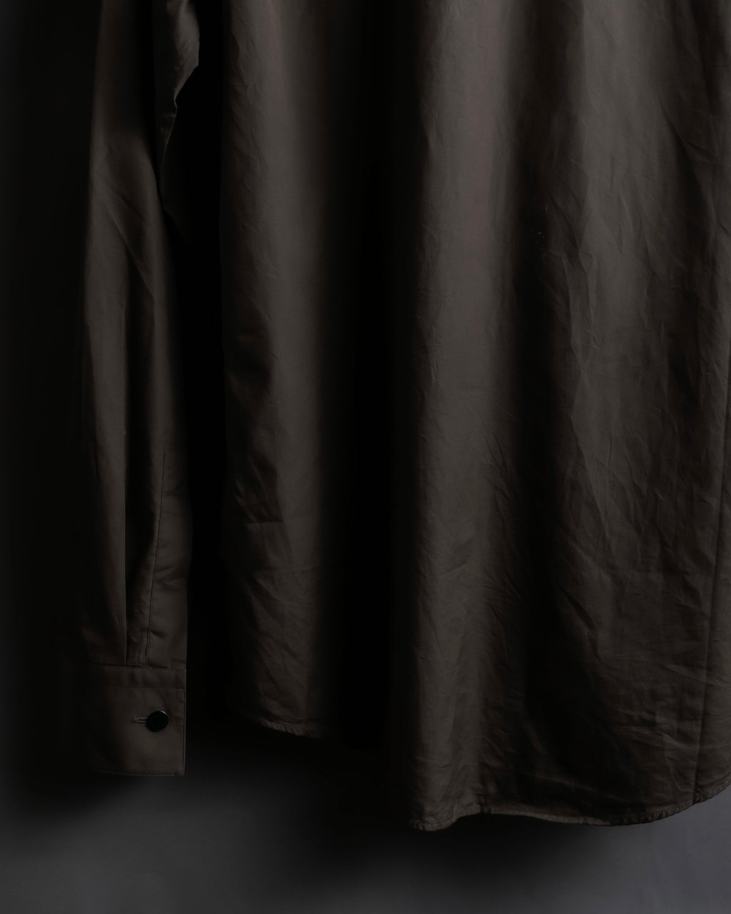 "HERMES" Mocha brown color oversized shirt