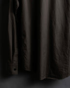 "HERMES" Mocha brown color oversized shirt