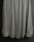 "CELINE" Musical note motif cotton shirt