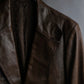 "GUCCI" Oversized calf leather tailored jacket