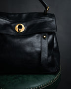 –SPECIAL– “Yves Saint Laurent rive gauche” 08-12 Structured leather muse two bag