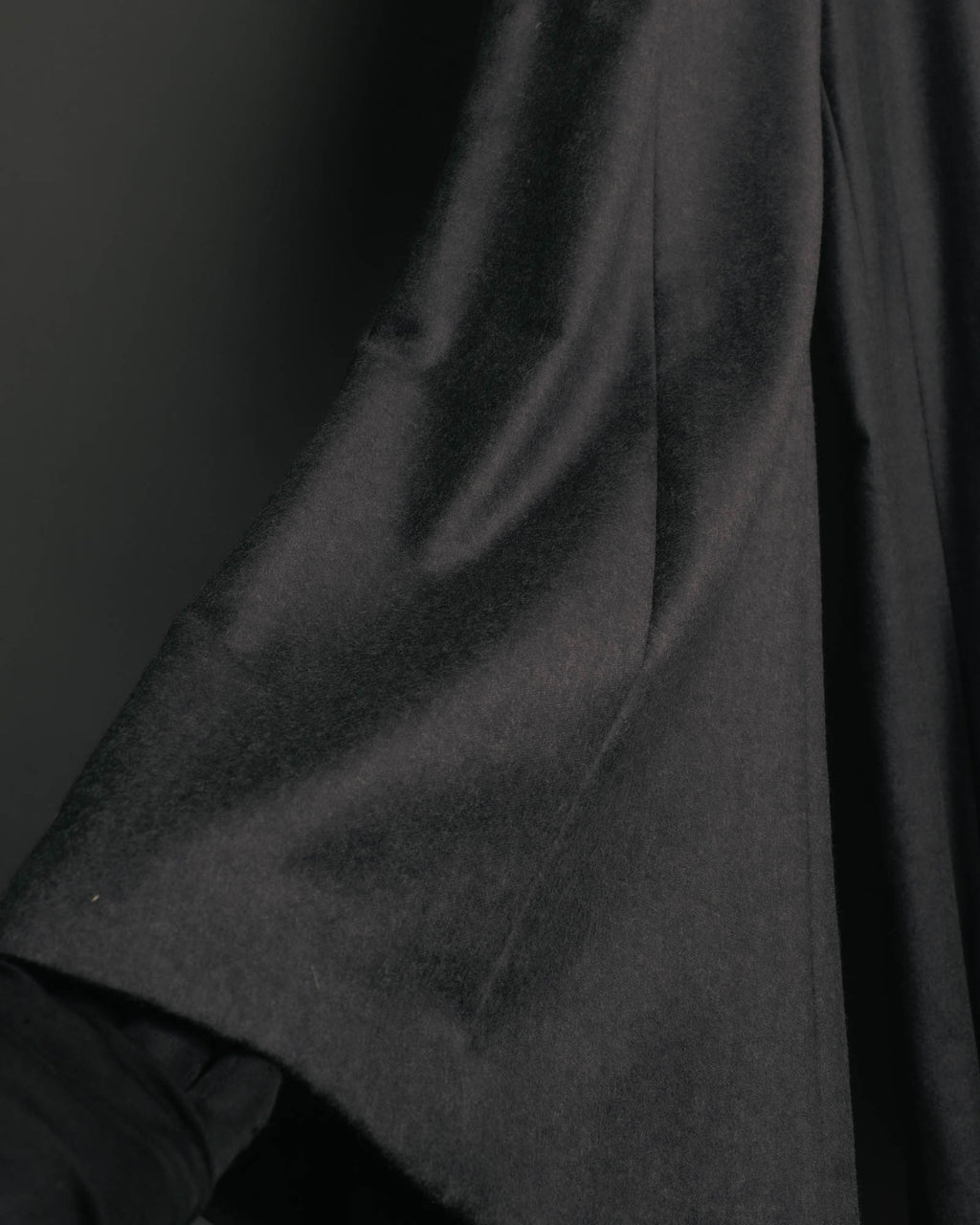 -SPECIAL- "CHANEL" 00's Soft wool cashmere wide leg trousers
