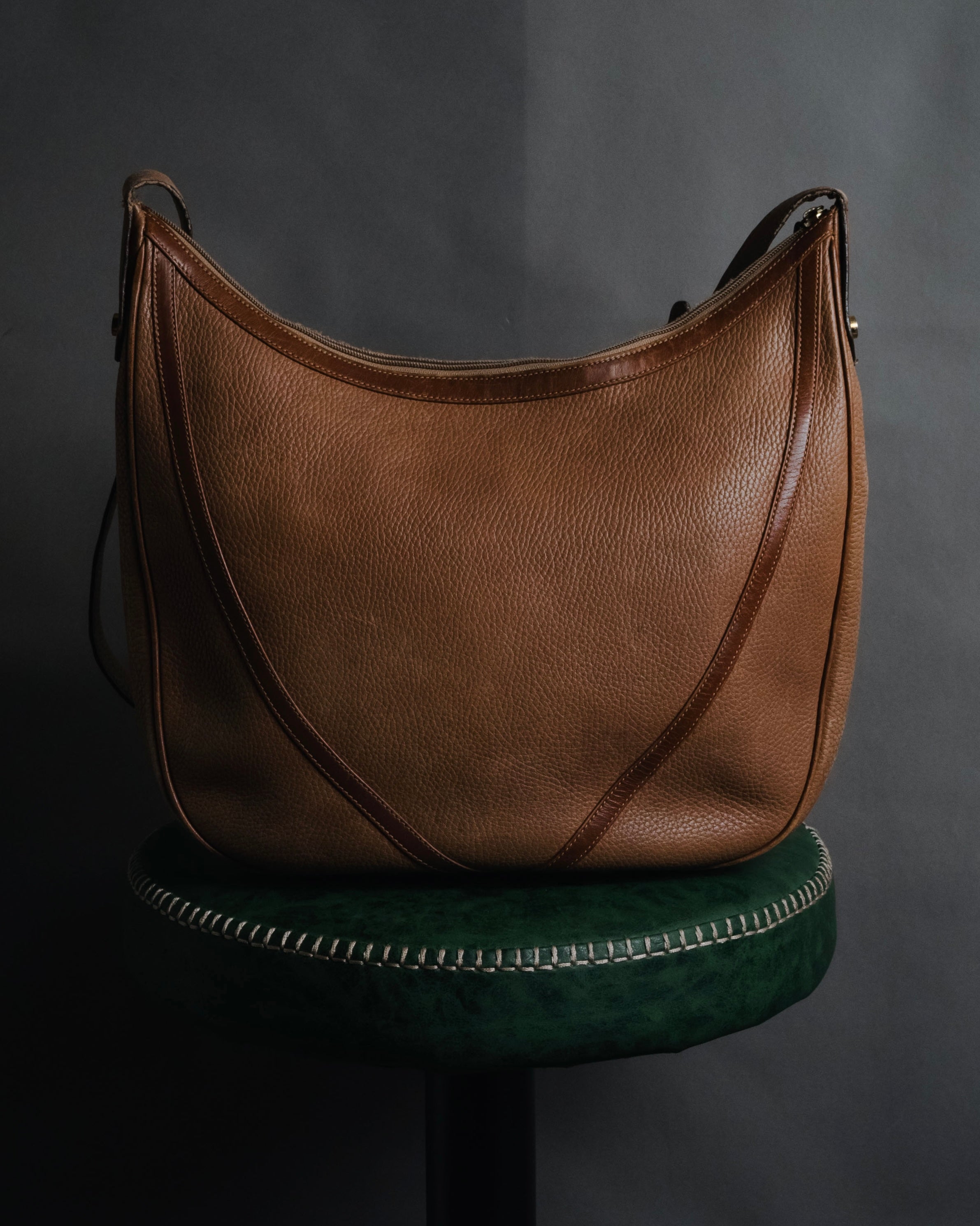 –SPECIAL– "GUCCI" 70’s pigskin horsebit piston hobo bag