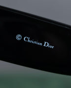 "Dior" Square frame logo engraved brown lens sunglasses