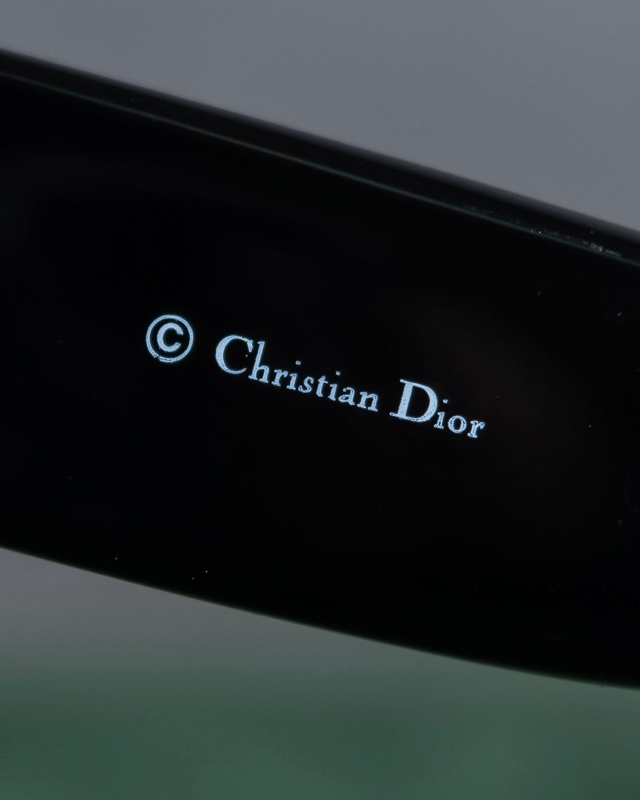 "Dior" Square frame logo engraved brown lens sunglasses