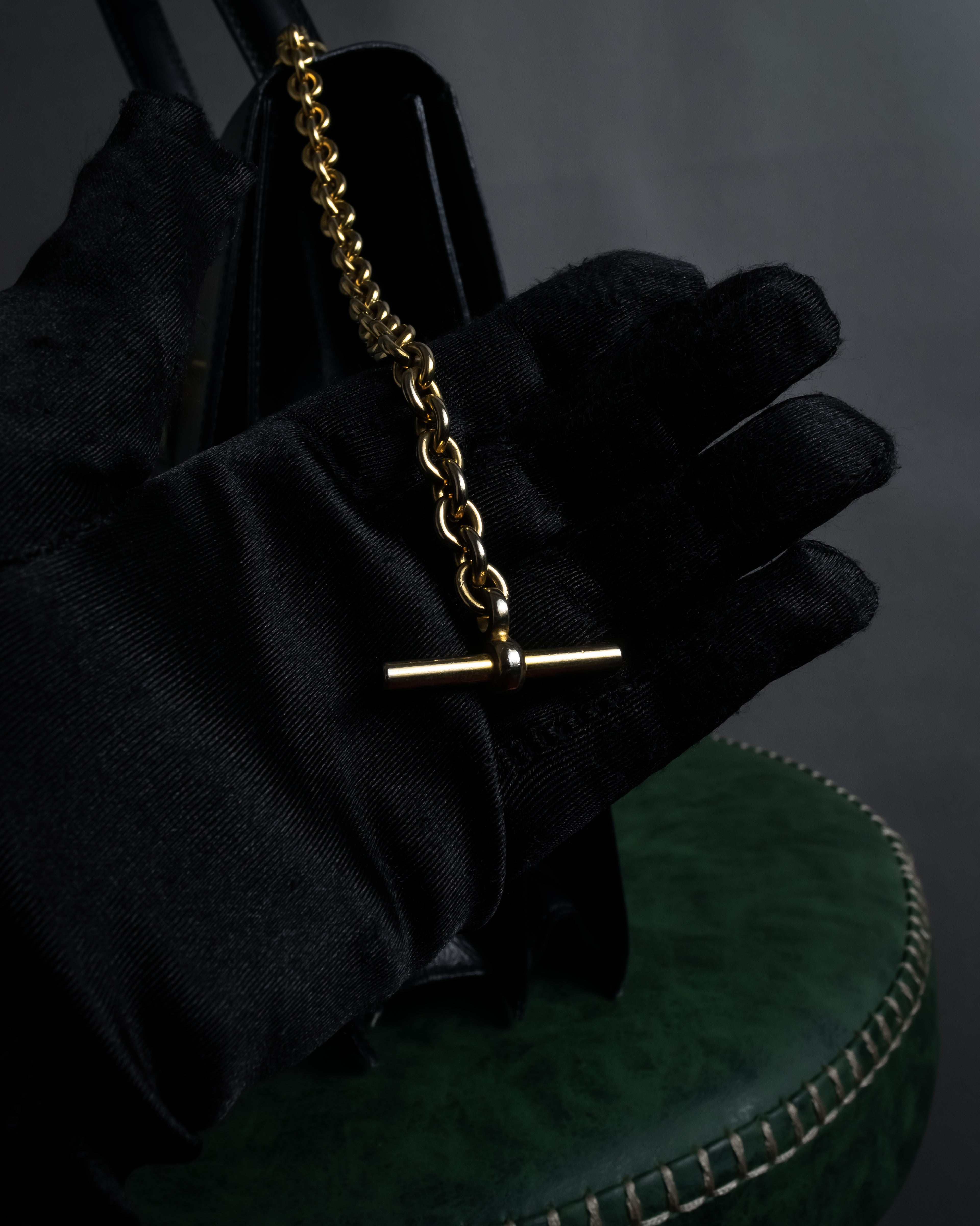 “CELINE” Early 80’s equestrian hardware top-handle bag