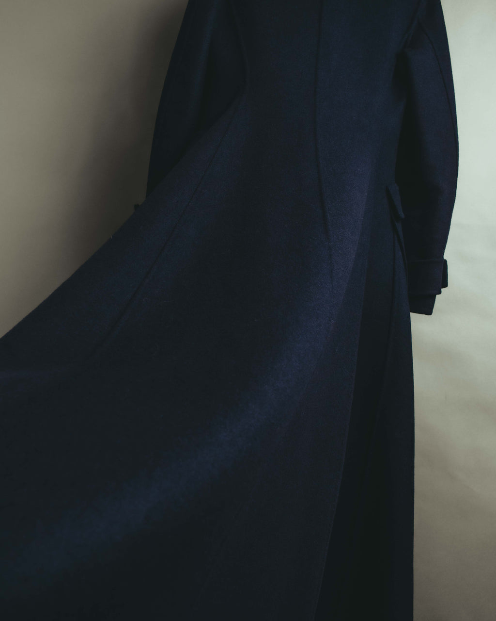 -SPECIAL- “Christian Dior” 2017 AW Navy double breasted A line long coat