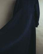 -SPECIAL- “Christian Dior” 2017 AW Navy double breasted A line long coat