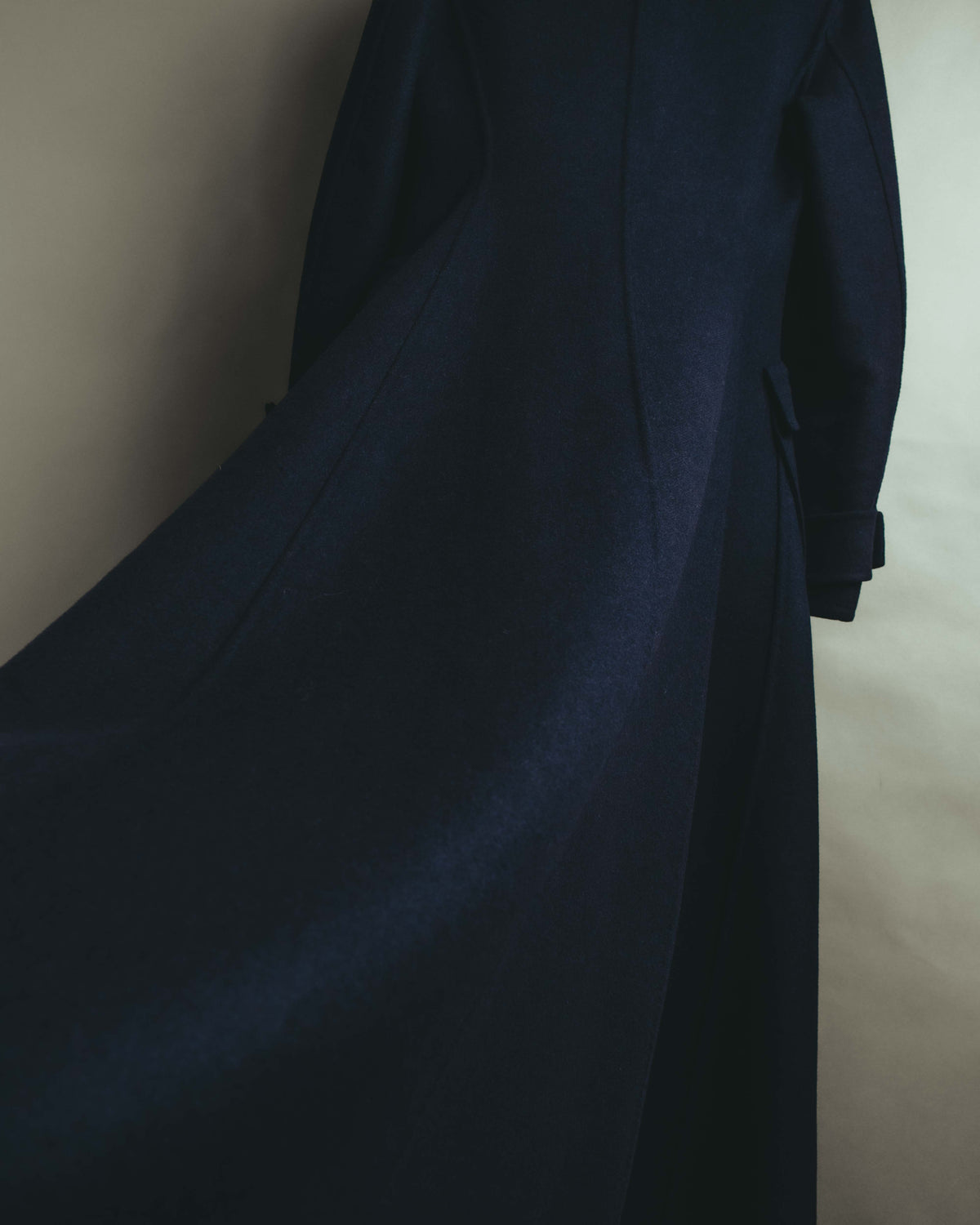 -SPECIAL- “Christian Dior” 2017 AW Navy double breasted A line long coat