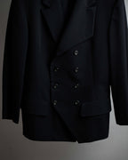 "Y's" 94AW sharp lapel cut design double-breasted jacket