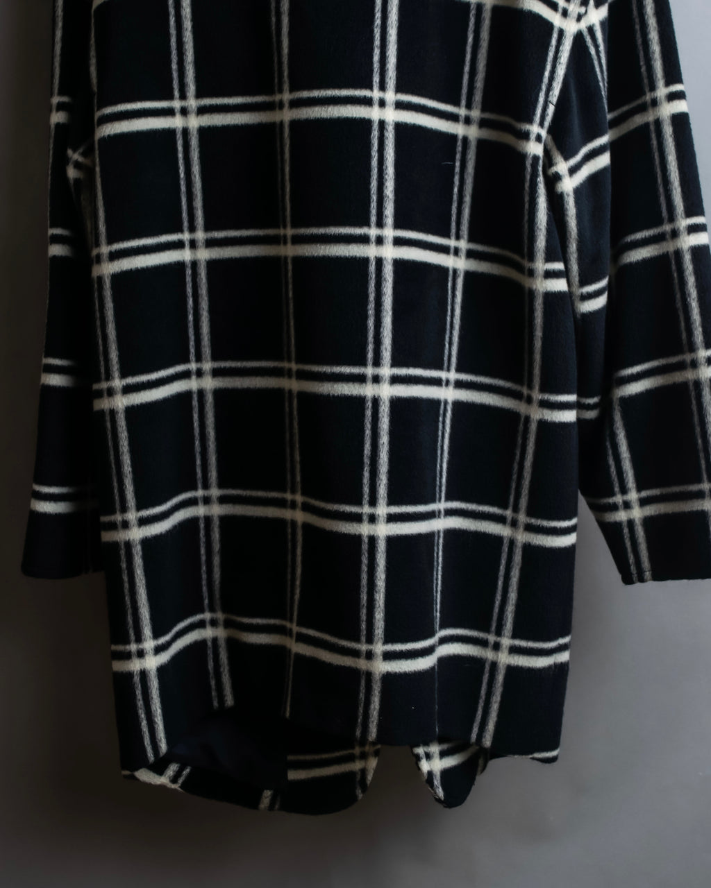 "Christian Dior Large check pattern tailored coat
