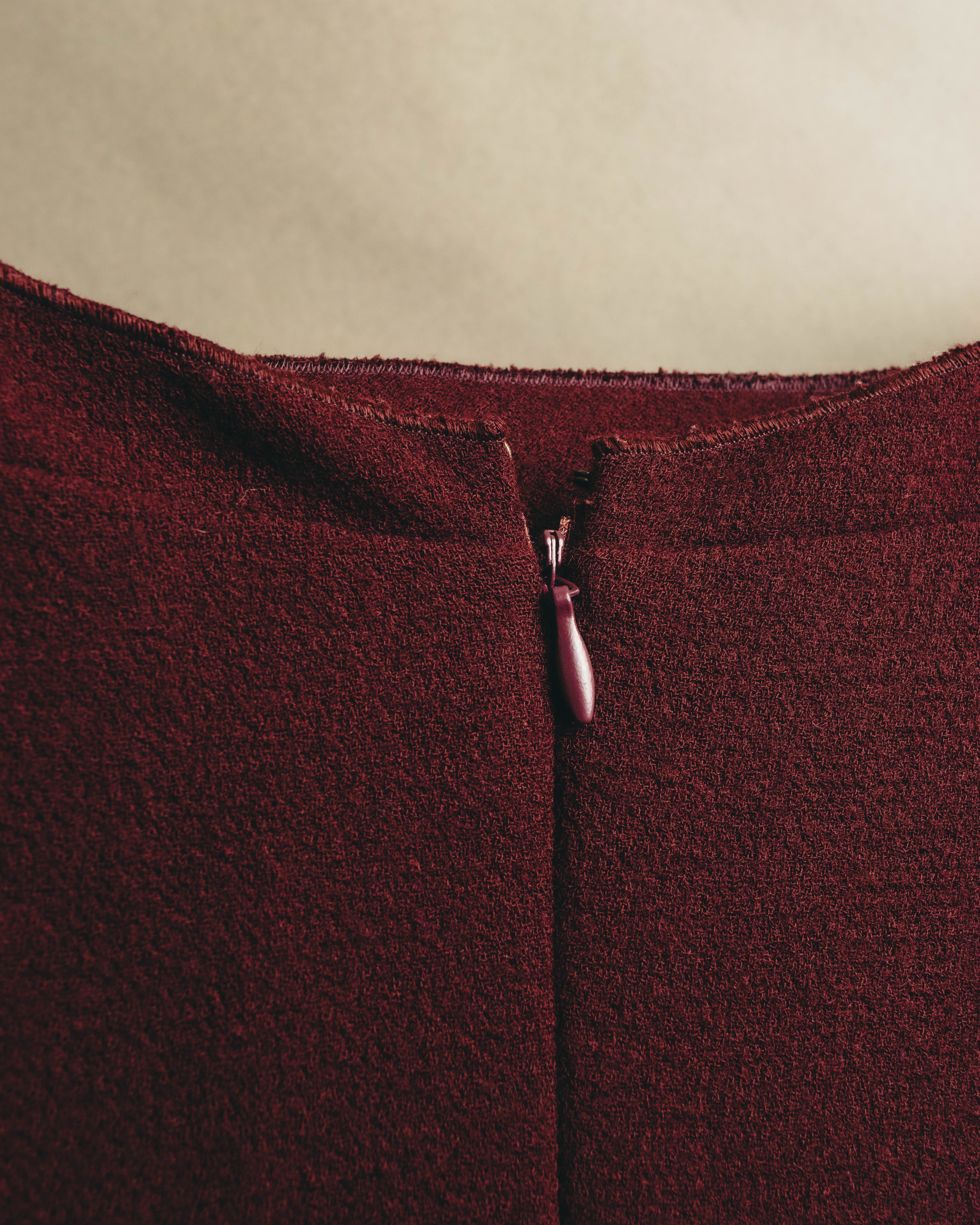 “BOTTEGA VENETA” 10’s Sculptural flutter sleeve wool dress