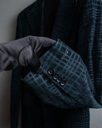 "DOLCE &amp; GABBANA" Checkered velvet tailored jacket