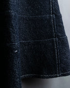 "tricot COMME desGARCONS" Flared silhouette wool cropped skirt