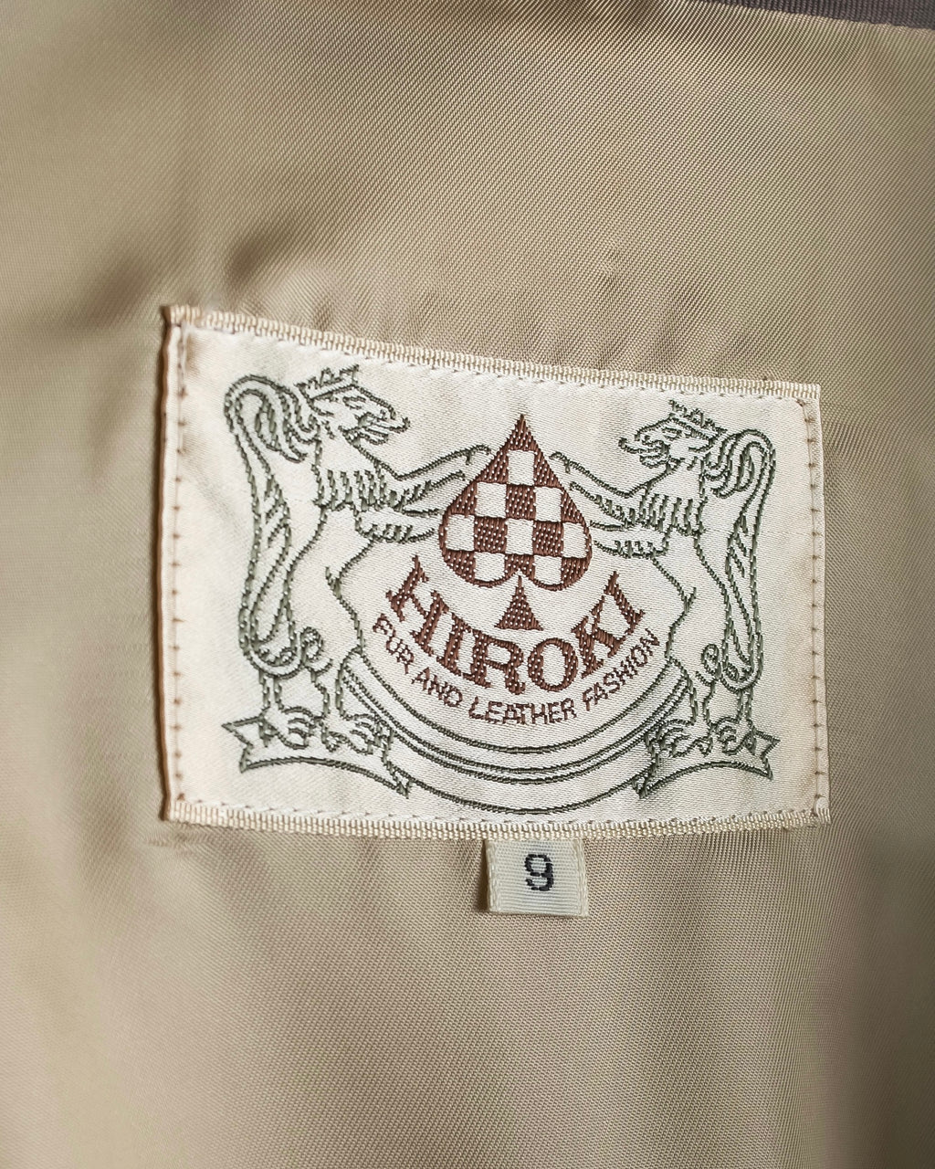 "HIROKI" Real fur lined maxi length belted coat