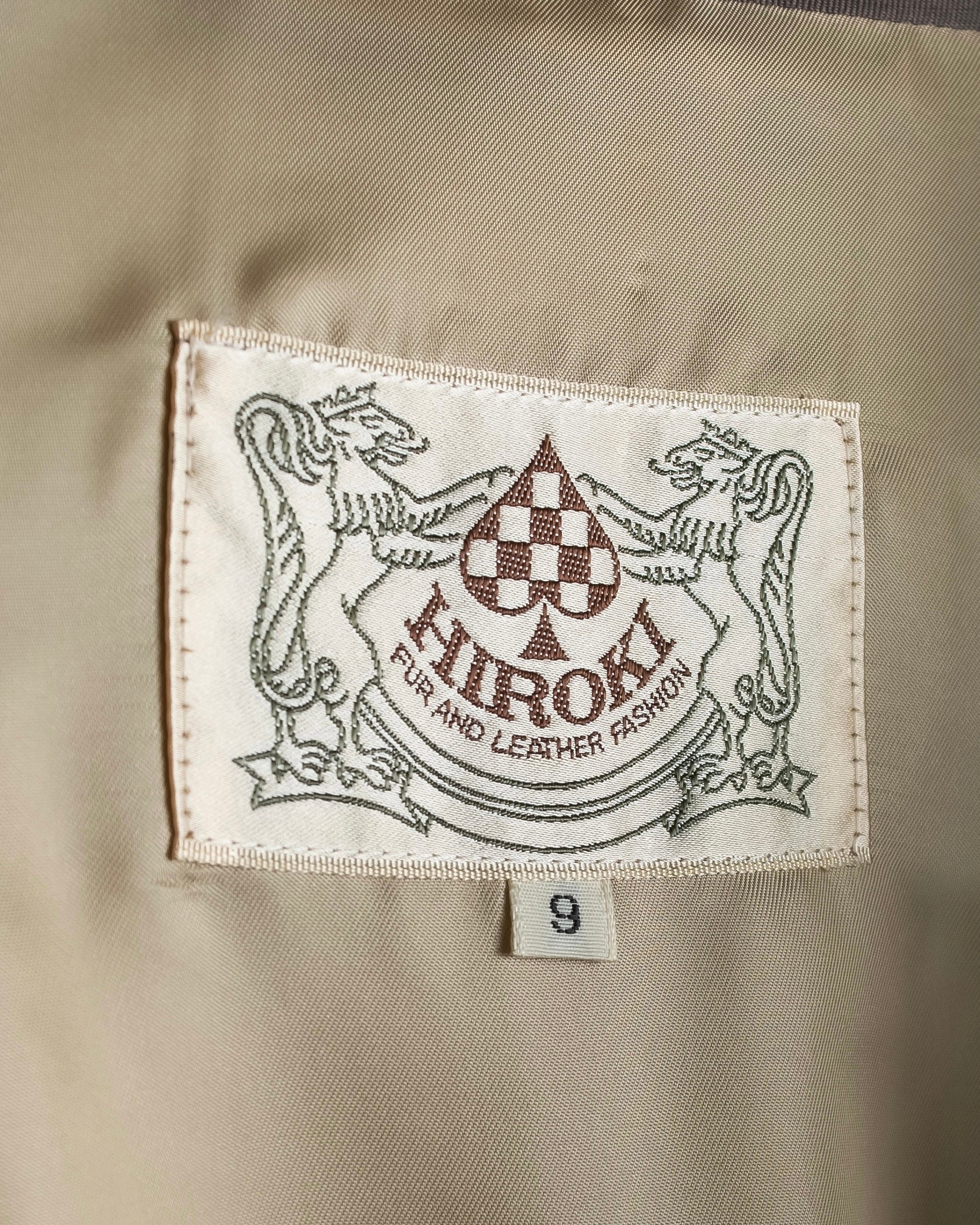 "HIROKI" Real fur lined maxi length belted coat