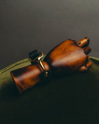 -SPECIAL- "GUCCI" 70's-80's Iconic horsebit crocodile leather cuff bangle