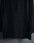 "Burberrys" 90’s dark check wool cashmere blend tailored jacket