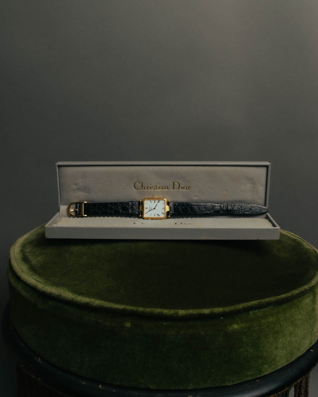 -SPECIAL- "Christian Dior" 90's Classic square quartz watch with Roman dial