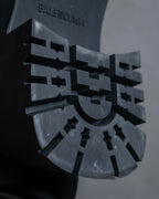 "BALENCIAGA" Rubber black trooper boots