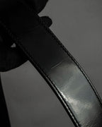 "BURBERRY" Combination leather design check pattern one-shoulder bag