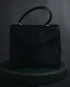 "Salvatore Ferragamo" Mid 90’s archival envelope flap top-handle bag