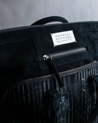 "MAISON MARGIELA" 5AC Harako leather corduroy combination 2way bag