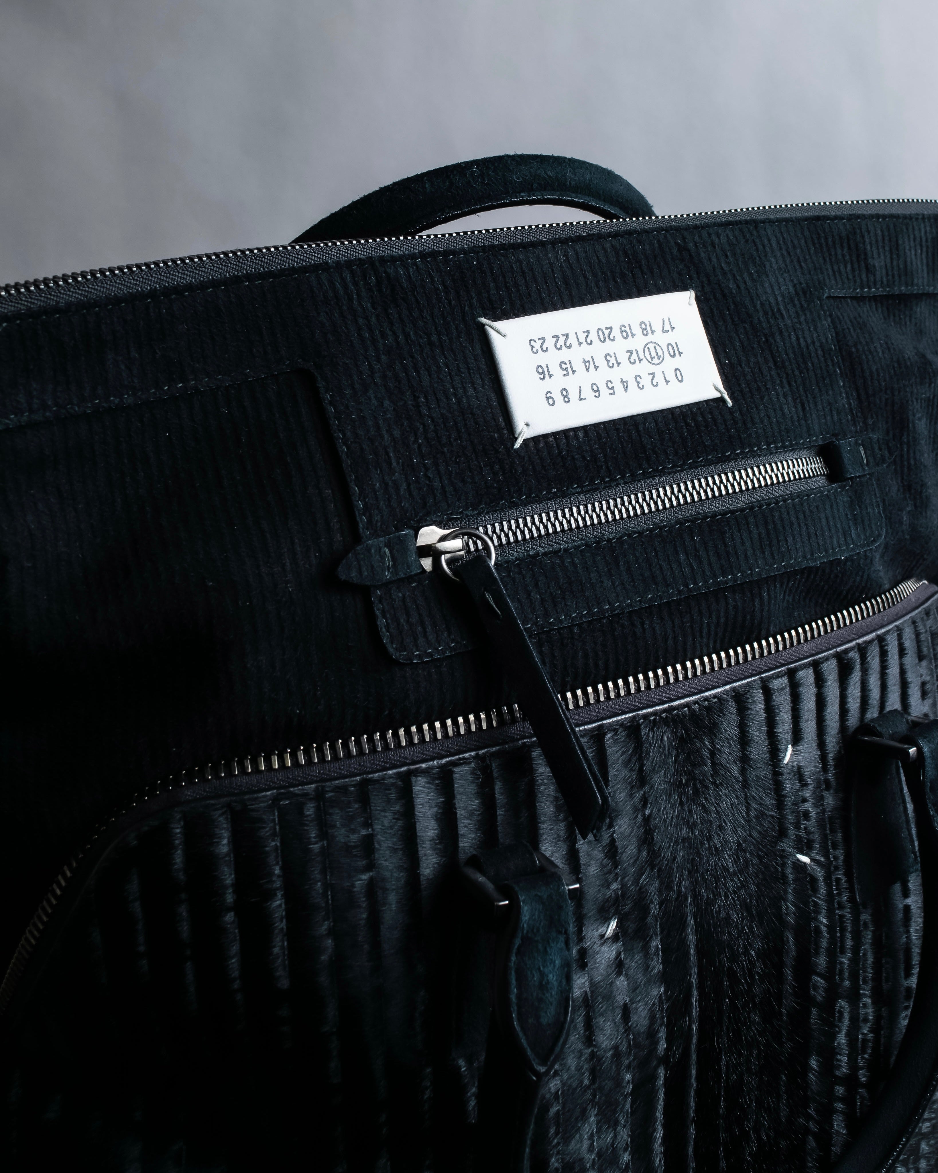 "MAISON MARGIELA" 5AC Harako leather corduroy combination 2way bag