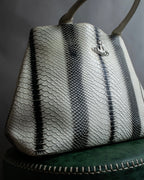 "Vivienne Westwood" Monotone python leather handbag