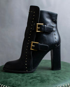 "MCQ Alexander McQueen" Studded design belted heel boots