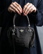 "BOTTEGA VENETA" 2way logo plate nylon bag