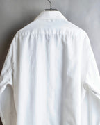 "YVES SAINT LAURENT" 1980's striped weave white shirt