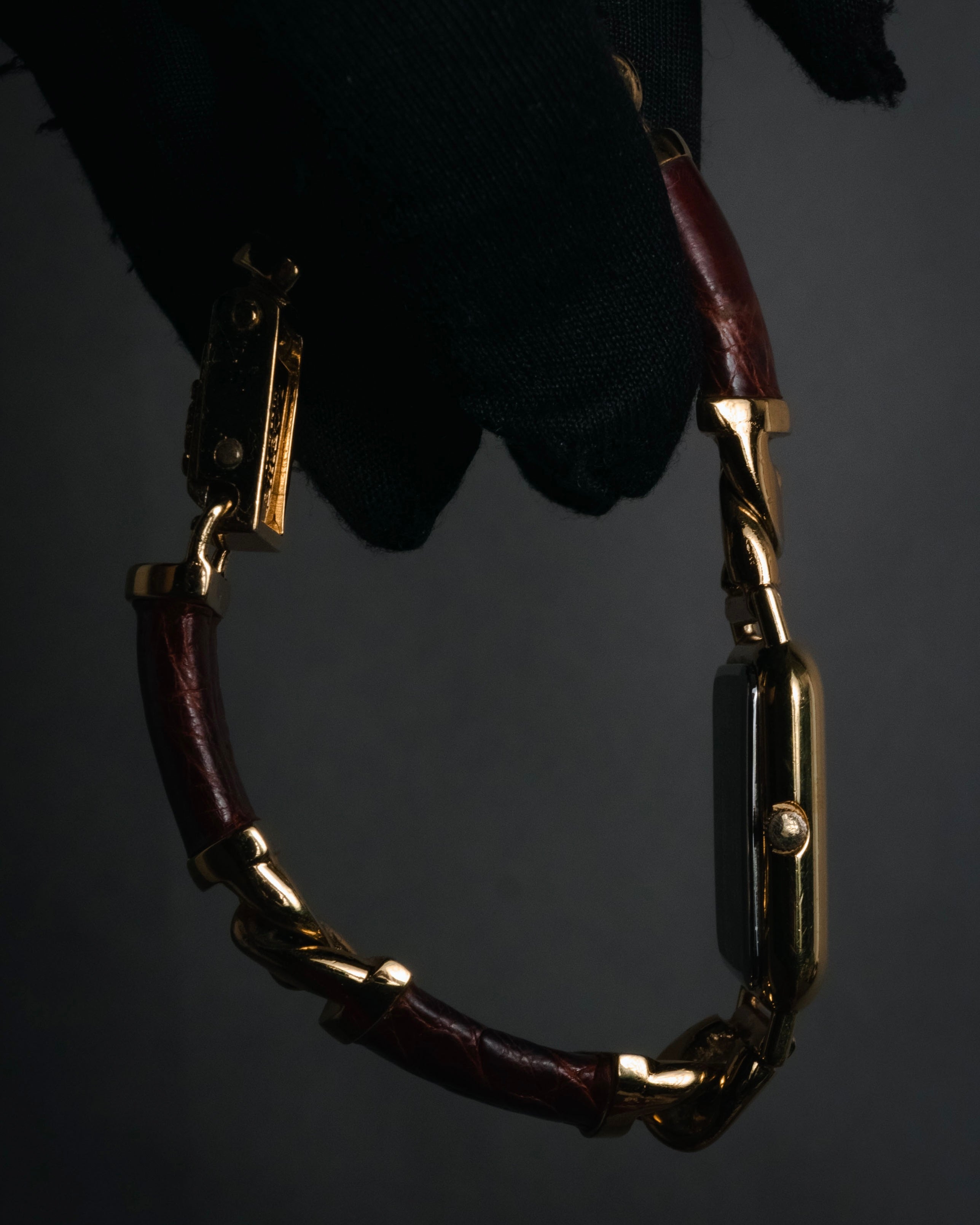 LOEWE (ロエベ) - Rectangular Anagram Bangle Bracelet Watch