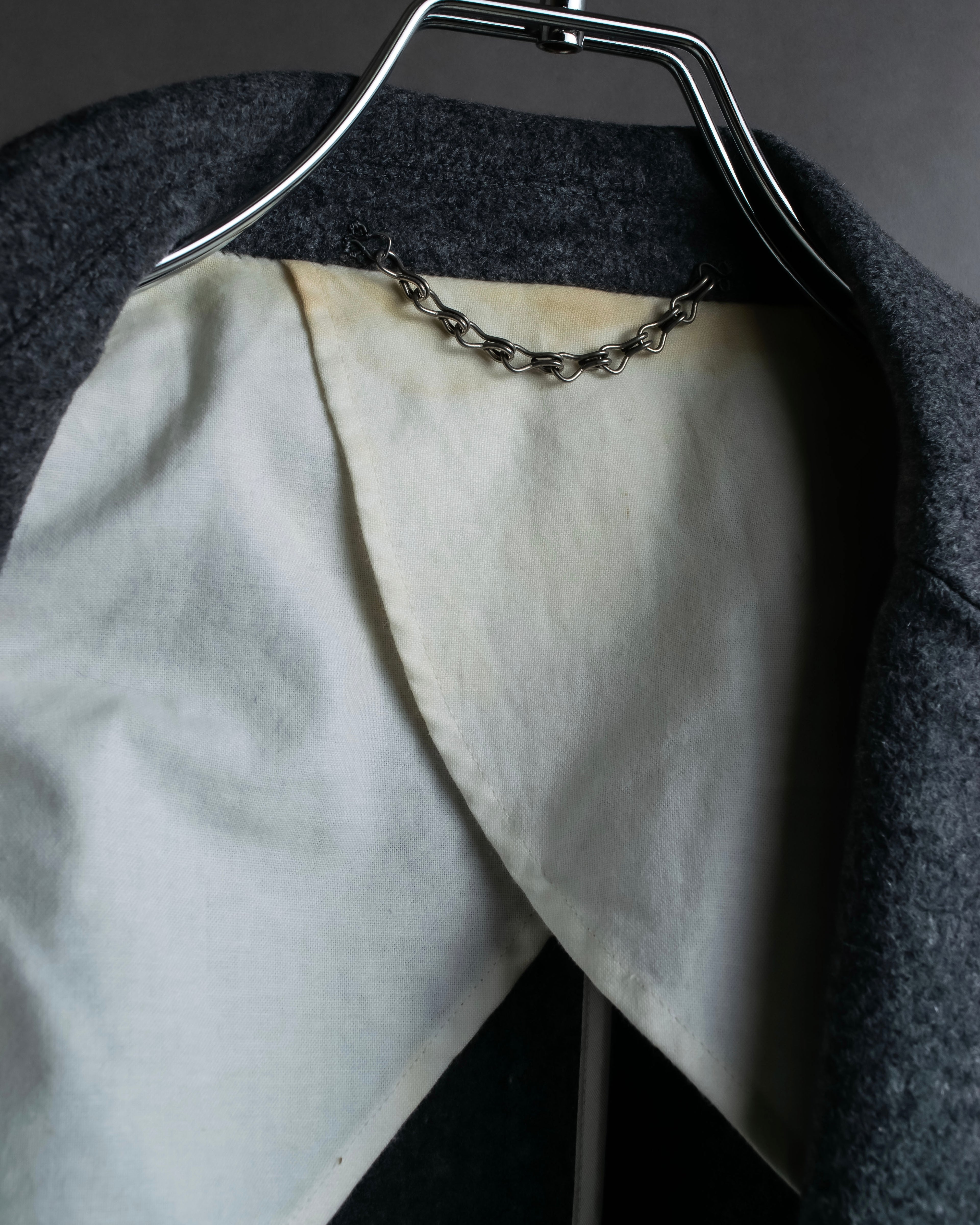 "MIHARA YASUHIRO" Hidden zip detail tailored jacket