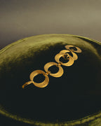 "Christian Dior" 80's-90's Sculptural gold tone link bracelet