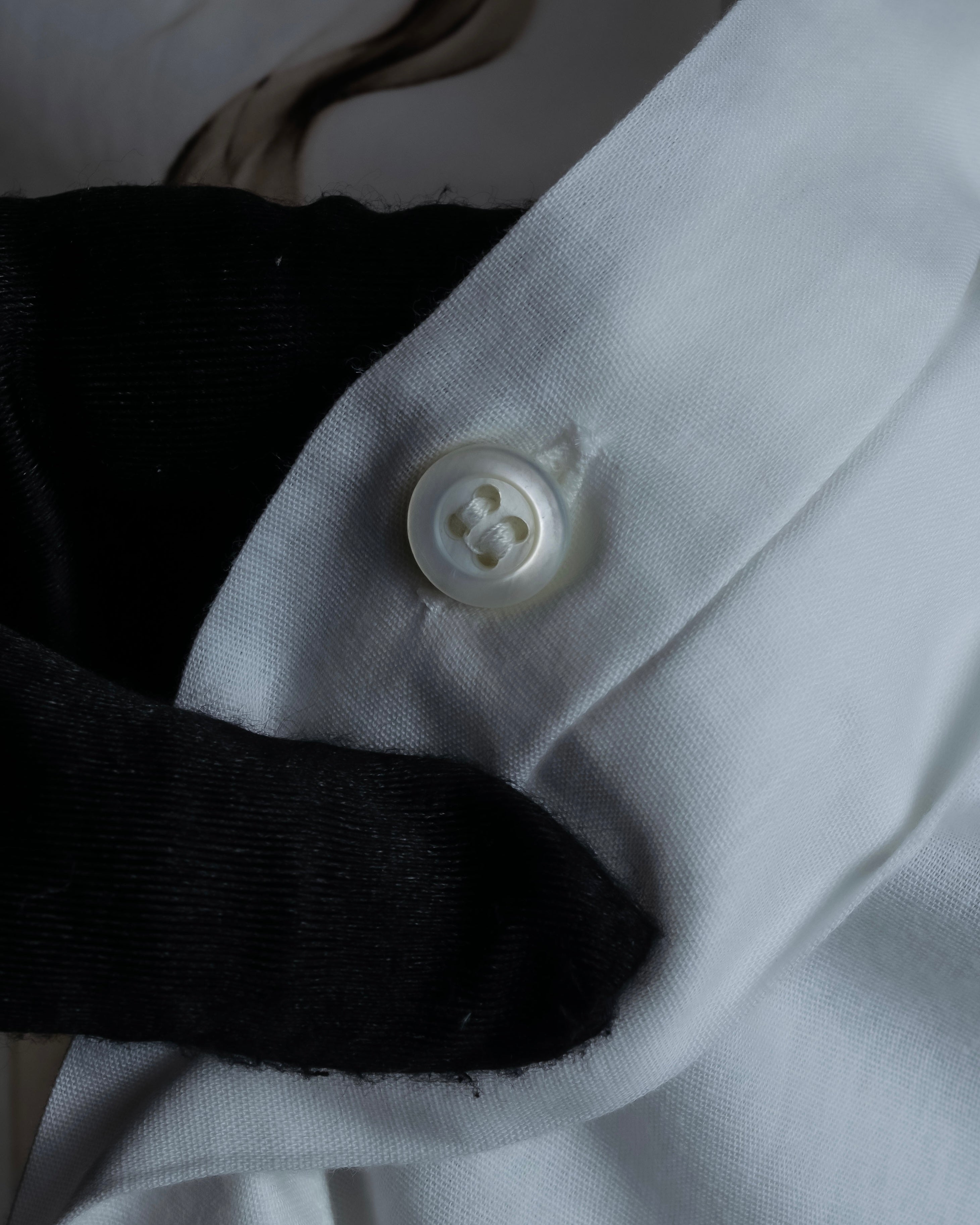 "Alexandar McQueen" Smoke art print cotton oversized shirt