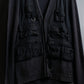 "MIHARA YASUHIRO" Military vest docking design V-neck cardigan