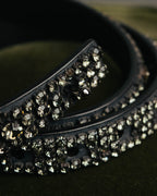 “CÉLINE” 2010 Crystal embellished leather belt