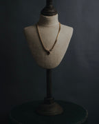 "Christian Dior" Geometric Y-link crystal pendant necklace