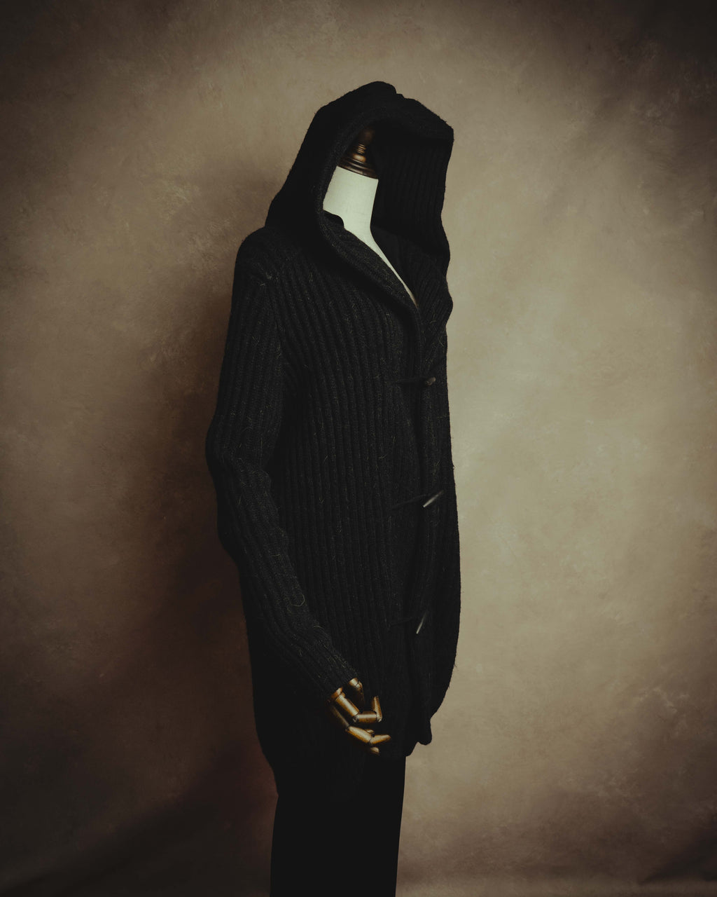 "MM6 Maison Martin Margiela" 00's-10's Alpaca blend hooded knit duffle coat