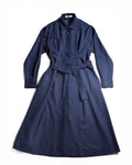 JIL SANDER/ 2015 Shape Designed Wool Shirt Coat Navy